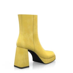 Bottines à Bout Carré, Plateforme Et Talon évasé 49673 -Stripped Boutique 48075 5 0