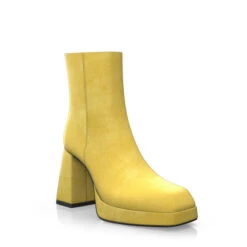 Bottines à Bout Carré, Plateforme Et Talon évasé 49673 -Stripped Boutique 48075 7 0