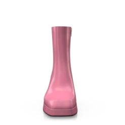 Bottines à Bout Carré, Plateforme Et Talon évasé 49676