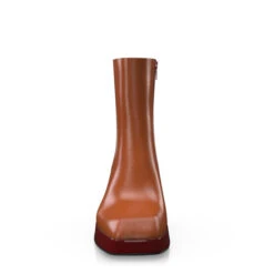 Bottines à Bout Carré, Plateforme Et Talon évasé 49865