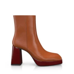 Bottines à Bout Carré, Plateforme Et Talon évasé 49865 -Stripped Boutique 48267 6 0