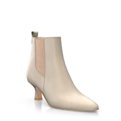 Bottines à Talon Moyen Et Bout Pointu 50237 -Stripped Boutique 48639 7 0