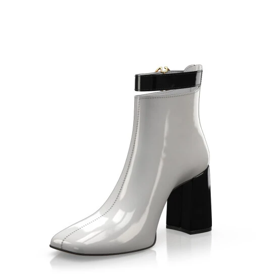 Bottines à Bout Et Talon Carré 51386 2 Bottines à Bout Et Talon Carré 51386 – Image 2