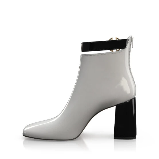 Bottines à Bout Et Talon Carré 51386 3 Bottines à Bout Et Talon Carré 51386 – Image 3