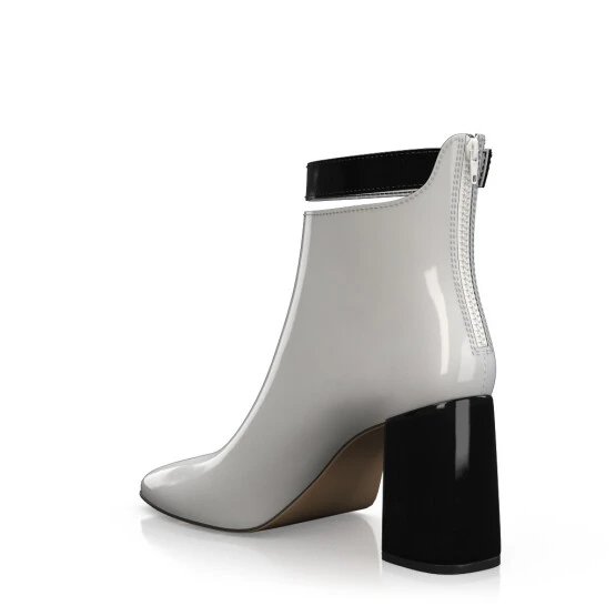 Bottines à Bout Et Talon Carré 51386 4 Bottines à Bout Et Talon Carré 51386 – Image 4