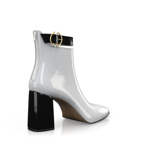 Bottines à Bout Et Talon Carré 51386 6 Bottines à Bout Et Talon Carré 51386 – Image 6