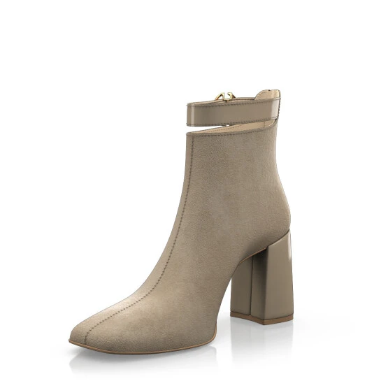 Bottines à Bout Et Talon Carré 51389 2 Bottines à Bout Et Talon Carré 51389 – Image 2