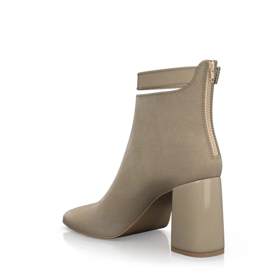 Bottines à Bout Et Talon Carré 51389 4 Bottines à Bout Et Talon Carré 51389 – Image 4