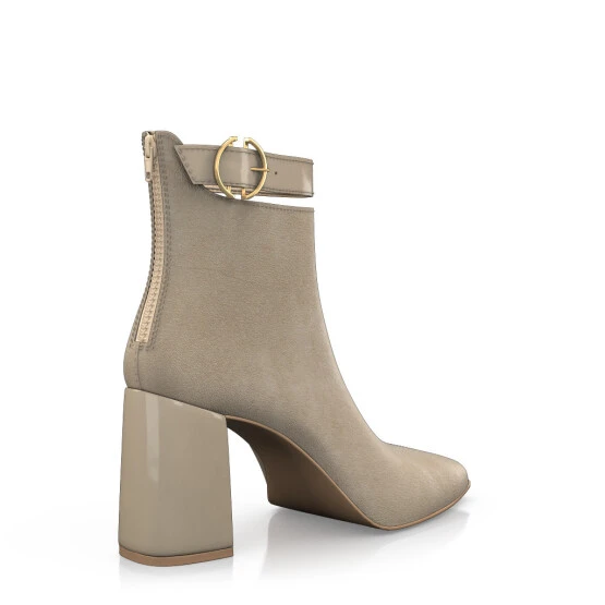 Bottines à Bout Et Talon Carré 51389 6 Bottines à Bout Et Talon Carré 51389 – Image 6