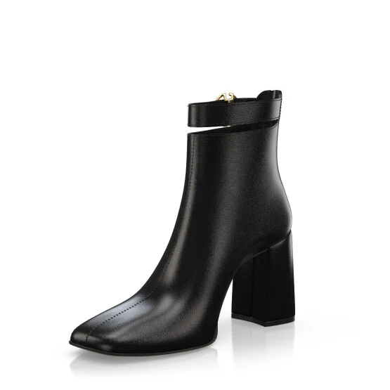 Bottines à Bout Et Talon Carré 51401 2 Bottines à Bout Et Talon Carré 51401 – Image 2