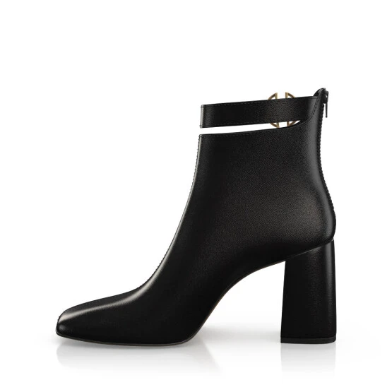 Bottines à Bout Et Talon Carré 51401 3 Bottines à Bout Et Talon Carré 51401 – Image 3