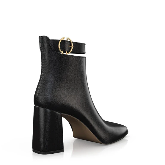 Bottines à Bout Et Talon Carré 51401 6 Bottines à Bout Et Talon Carré 51401 – Image 6