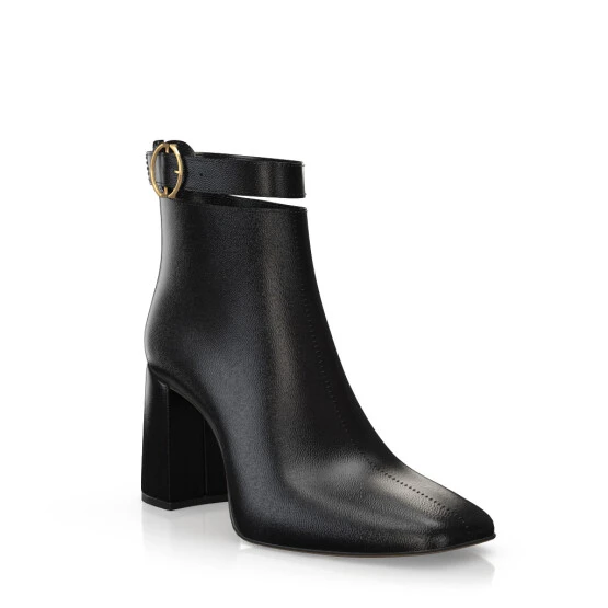 Bottines à Bout Et Talon Carré 51401 8 Bottines à Bout Et Talon Carré 51401 – Image 8