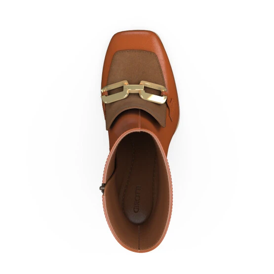 Bottines à Bout Et Talon Carré 51410 9 Bottines à Bout Et Talon Carré 51410 – Image 9