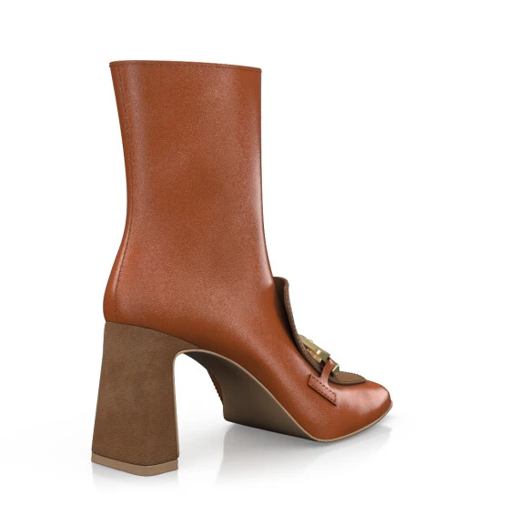 Bottines à Bout Et Talon Carré 51410 6 Bottines à Bout Et Talon Carré 51410 – Image 6