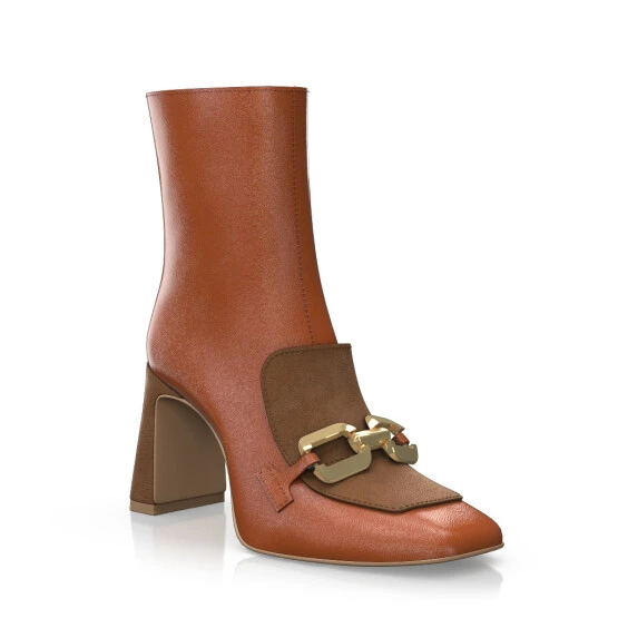 Bottines à Bout Et Talon Carré 51410 8 Bottines à Bout Et Talon Carré 51410 – Image 8