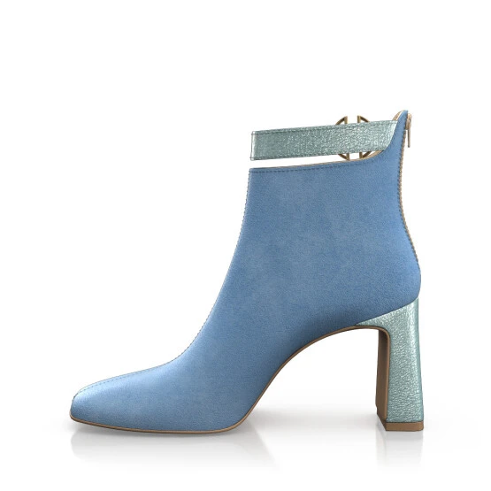 Bottines à Bout Et Talon Carré 51416 3 Bottines à Bout Et Talon Carré 51416 – Image 3