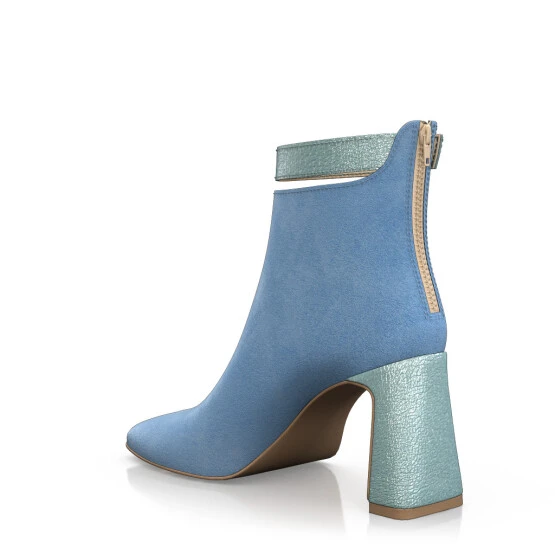 Bottines à Bout Et Talon Carré 51416 4 Bottines à Bout Et Talon Carré 51416 – Image 4