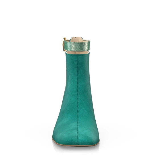 Bottines à Bout Et Talon Carré 51419 1 Bottines à Bout Et Talon Carré 51419