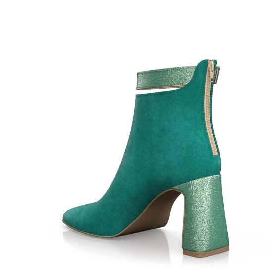 Bottines à Bout Et Talon Carré 51419 4 Bottines à Bout Et Talon Carré 51419 – Image 4