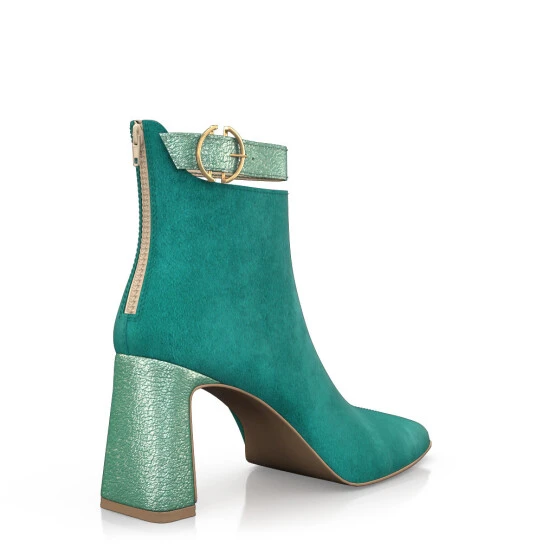 Bottines à Bout Et Talon Carré 51419 6 Bottines à Bout Et Talon Carré 51419 – Image 6