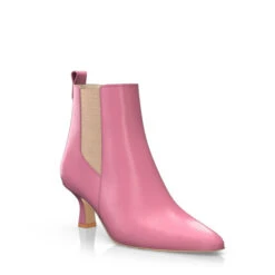 Bottines à Talon Moyen Et Bout Pointu 51644 -Stripped Boutique 50046 7 0