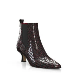 Bottines à Talon Moyen Et Bout Pointu 51911 -Stripped Boutique 50313 7 0