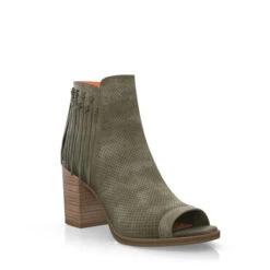 Bottines Aux Franges Et à Bout Ouvert 2301 17 Bottines Aux Franges Et à Bout Ouvert 2301 -Stripped Boutique 701 7 0 2