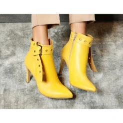 Bottines Pointues à Talons Hauts 49456