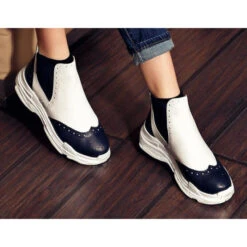 Bottines Chelsea à Semelle épaisse 6301