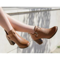 Bottines à Talon Large 2376