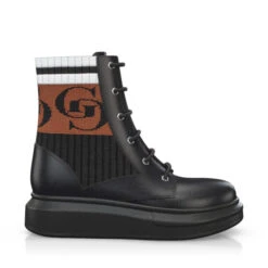 Bottines à Semelle Robuste 10183 -Stripped Boutique 8585 6 0 1